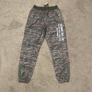 BILLIONAIRE BOYS CLUB MEN Camo SPRINTS Windbreaker Track PANTS Size Large
